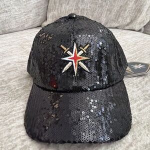 Vegas Golden Knighs Black Sequin Cap